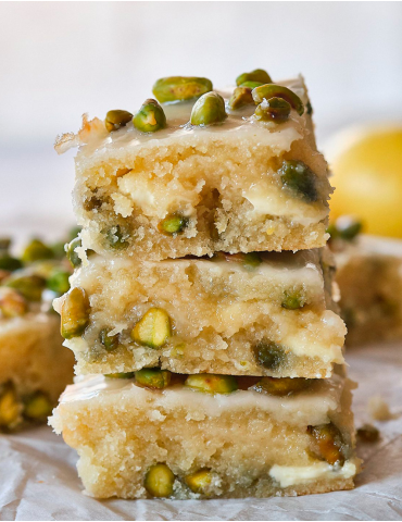 Blondies  Pistacho y limón
